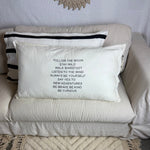 Linnen Pillow + Filling | Follow The Moon | White