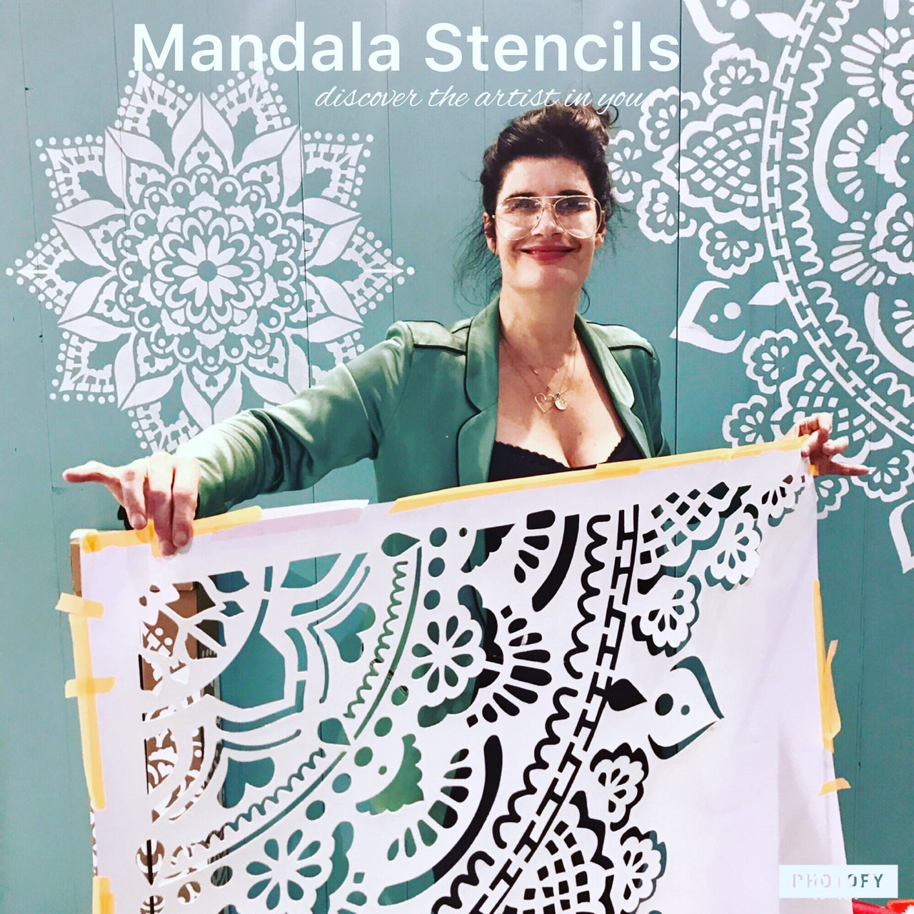 Mandala Stencils at PARIS!.
