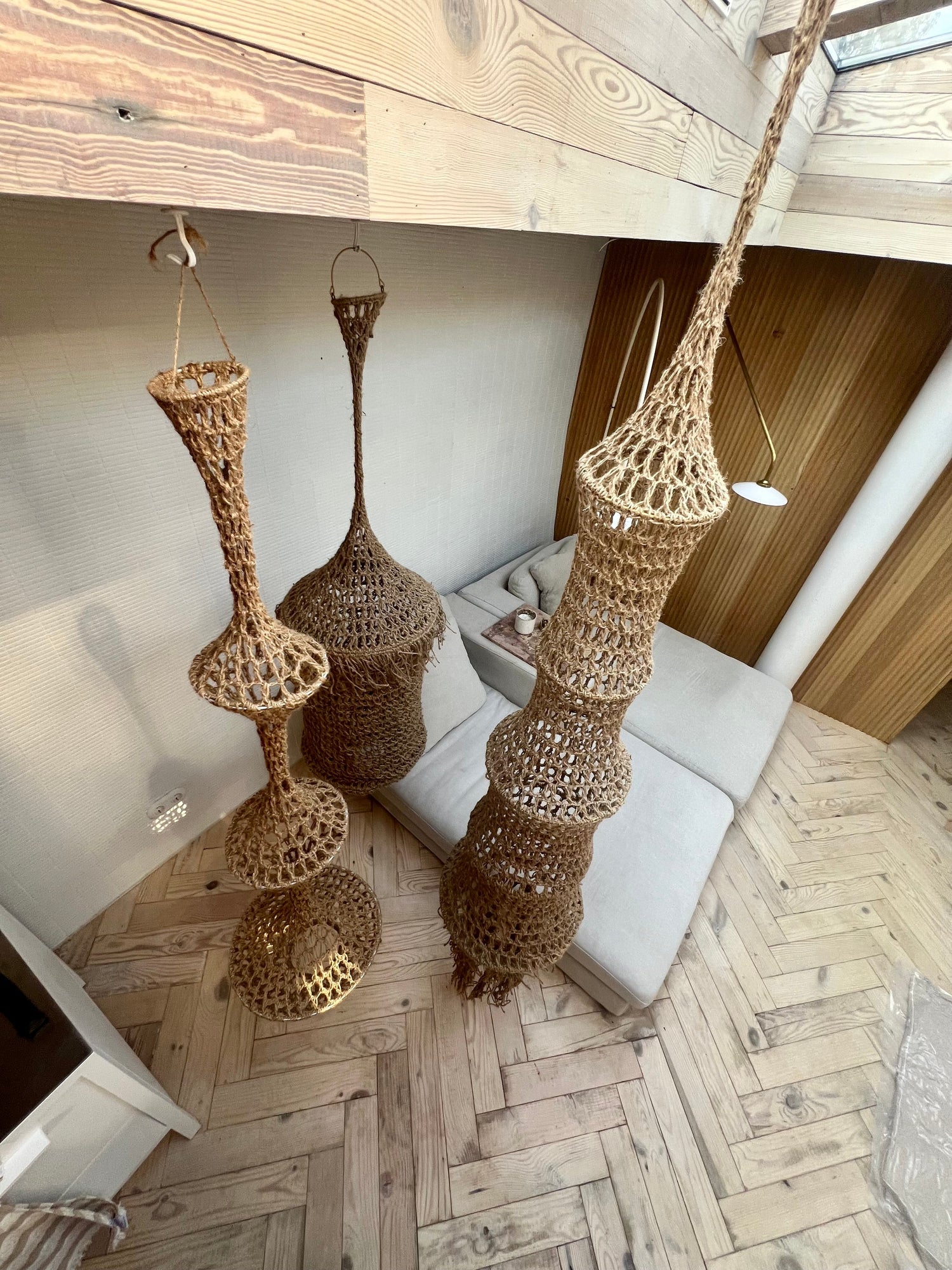60 ties fishermen lamp in natural color in 3 different shapes.