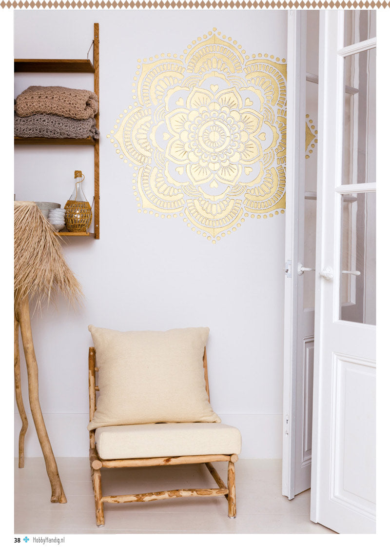 Mandala wall stencils @E-LIFESTYLE.