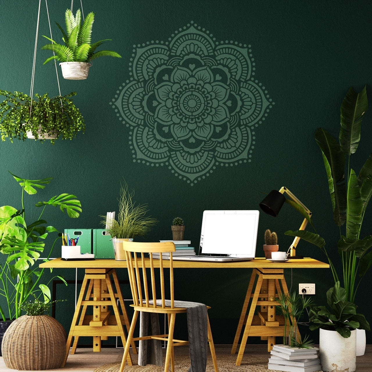 Create a happy work space at home.