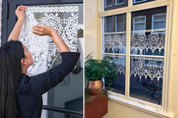 D.I.Y. Amsterdam mandala curtain.