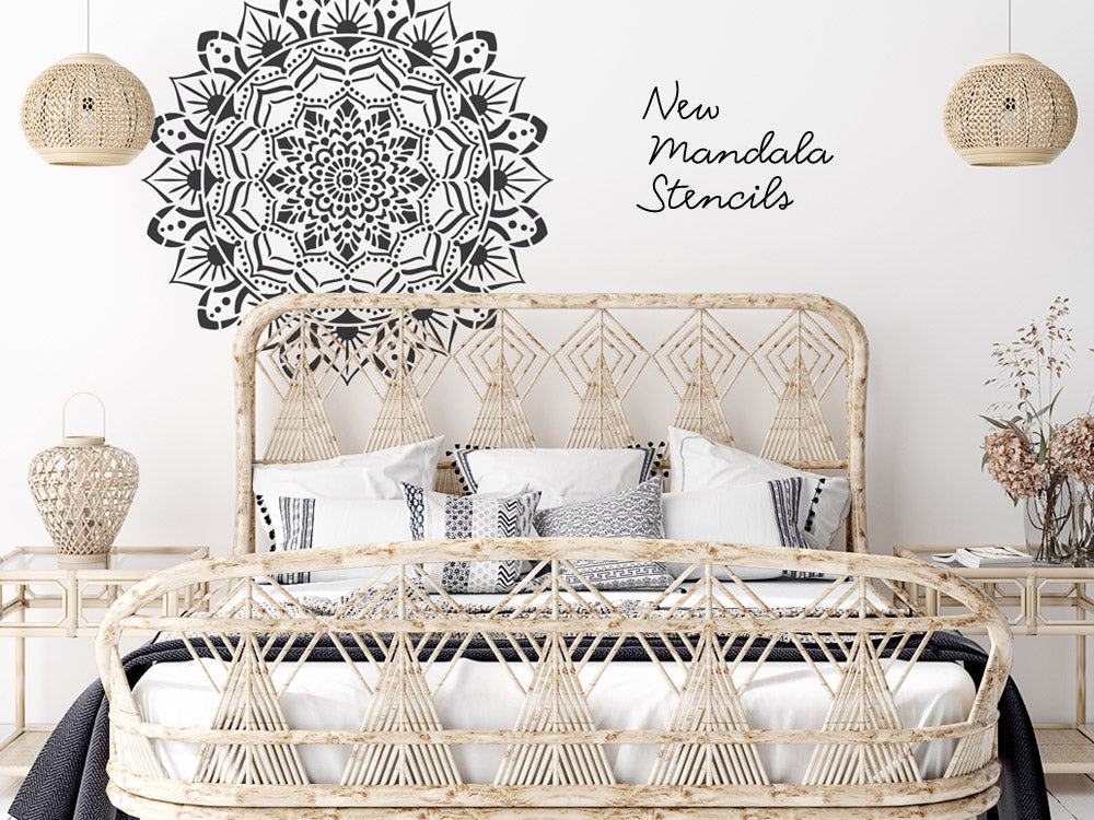 Experience spirituality and Boho Ibiza vibe with our new mandala stencils.