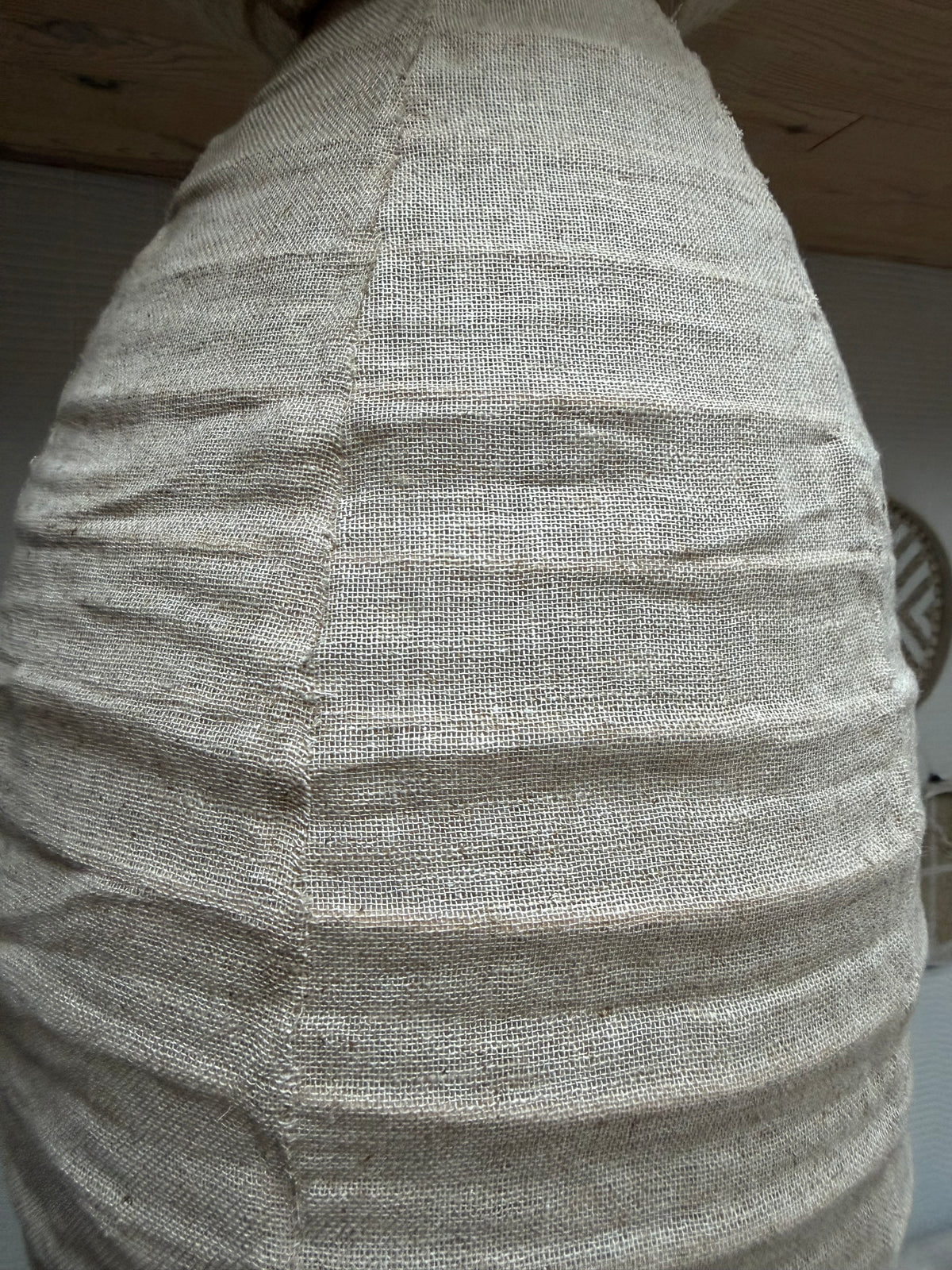 Organische vormen lamp - 5 verschillende vormen - 220 x 40 cm - naturel linnen