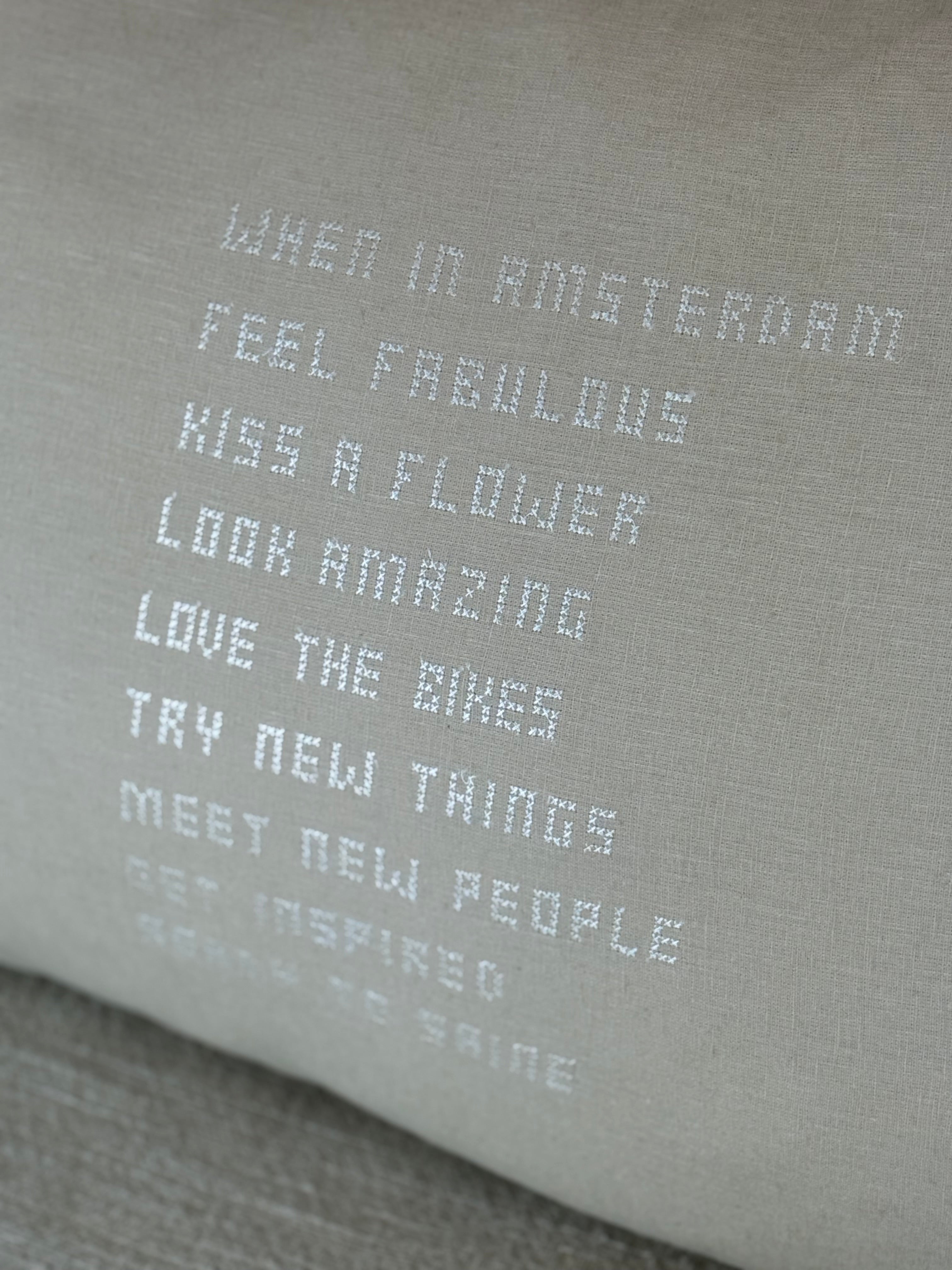 Linnen Kussen + Vulling | Wanneer in Amsterdam | Natuurlijk