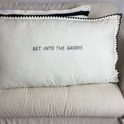 Linnen Pillow + Filling | Get Into The Groove | White