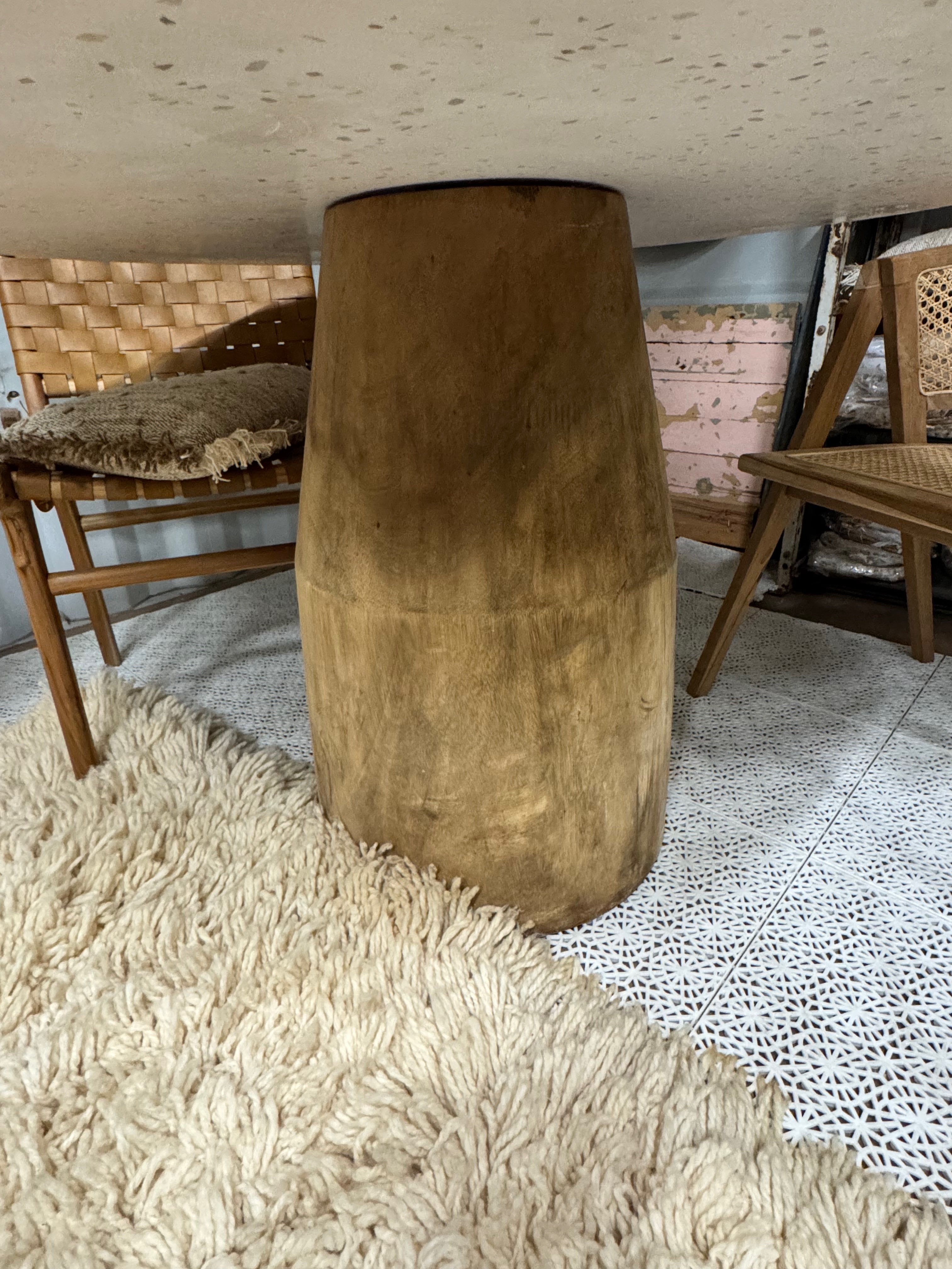 Teak & Terazzo Table - Round | 120 cm