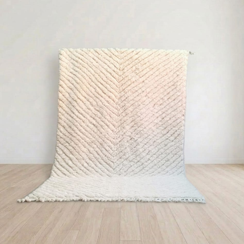 100% wollen kleed - 300 x 200 cm - creme offwhite