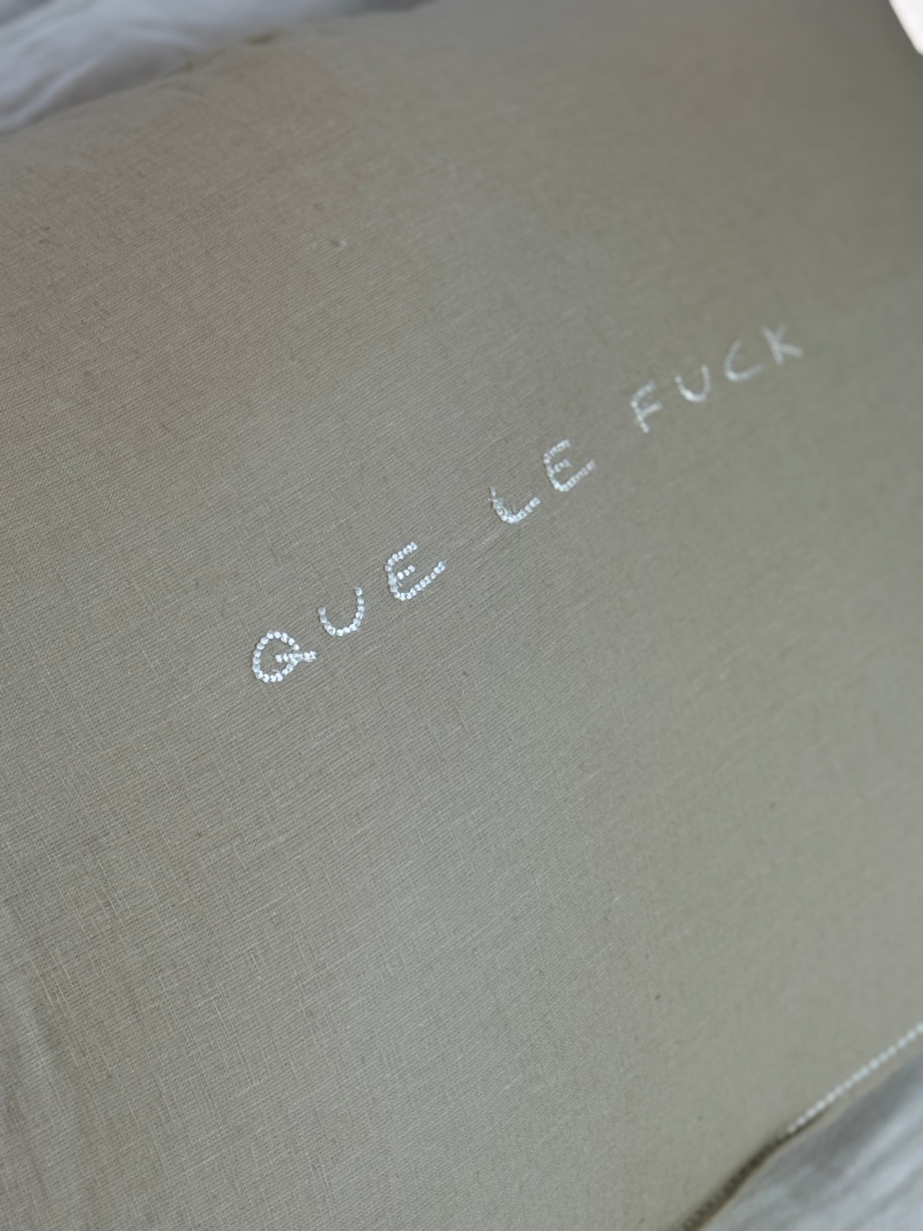Linnen Pillow + Filling | Que Le Fuck | Natural