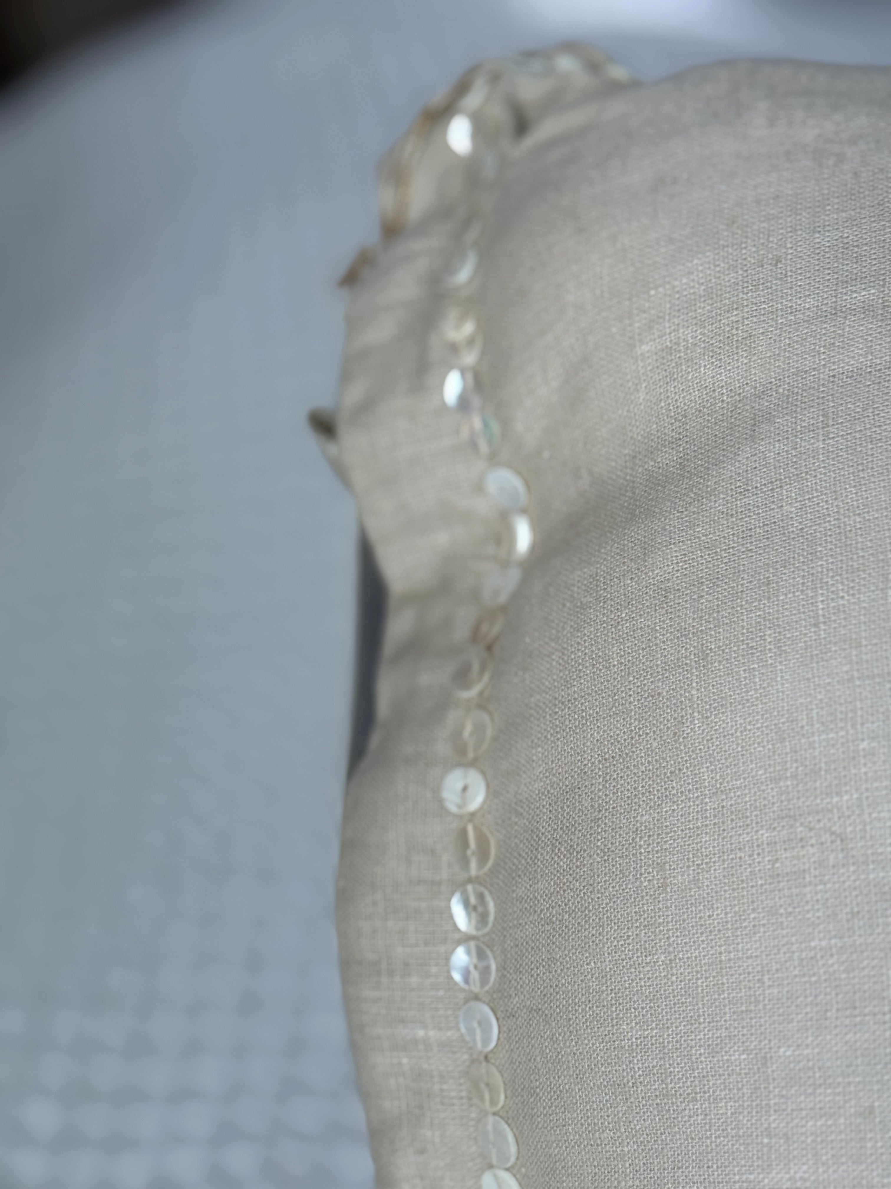 Linnen Pillow + Filling | Can’t Stop The Waves | Natural