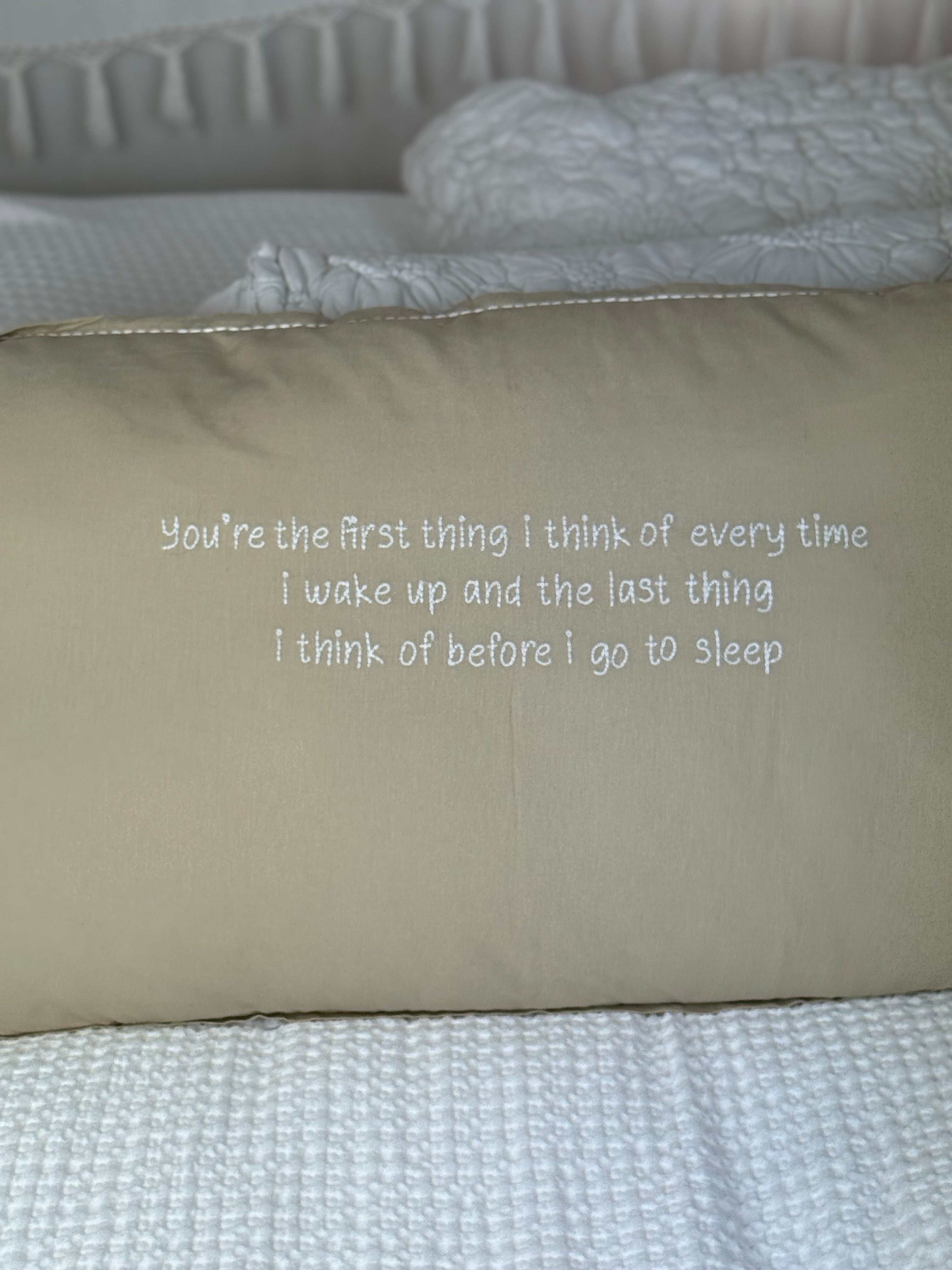 Linnen Pillow + Filling | You’re The First Thing | Natural