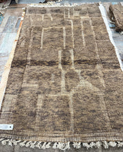 100% wollen kleed Maron/bruin - 255x 155 cm uniek exemplaar