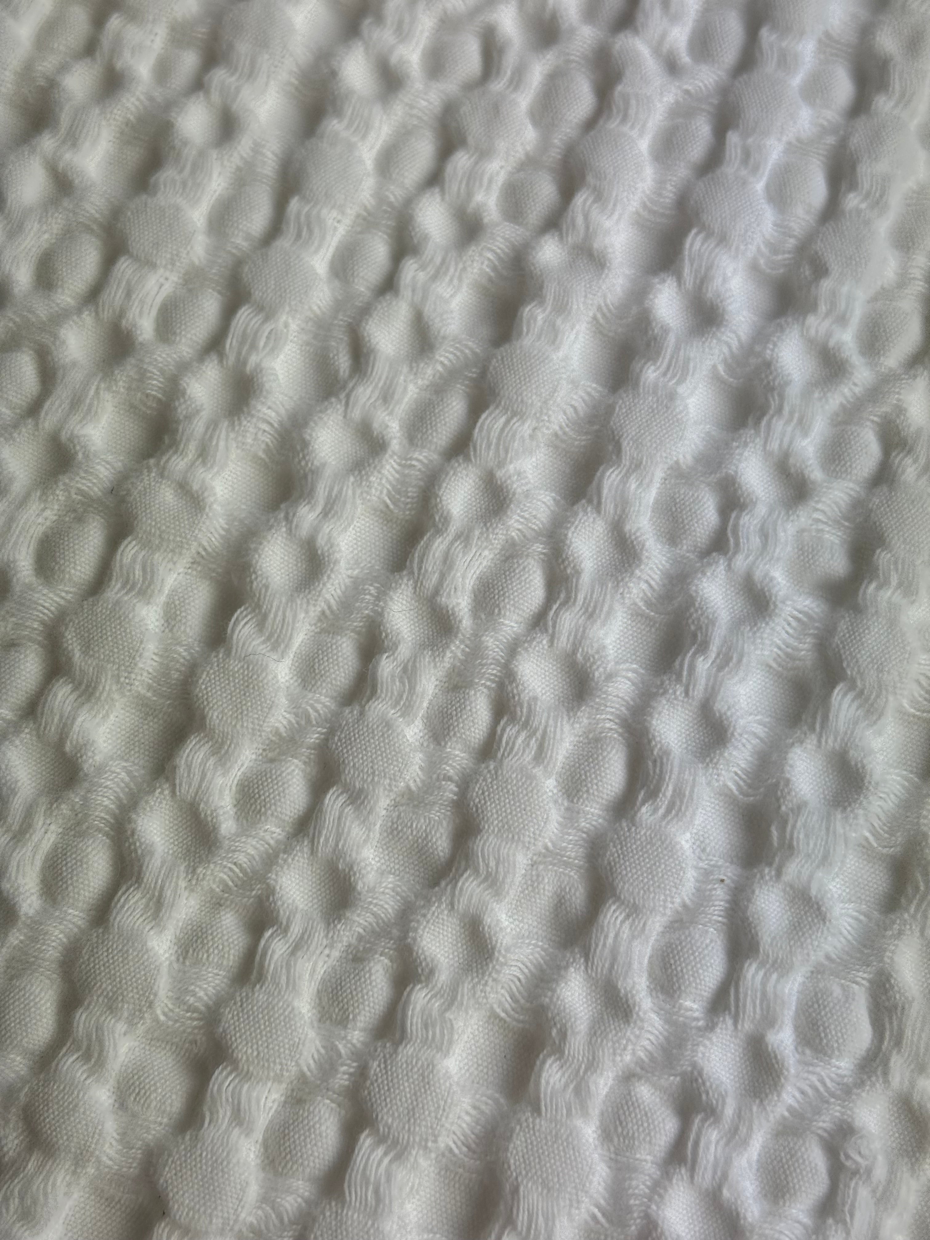 Beddensprei 240 x 220 cm - wit - made in Portugal