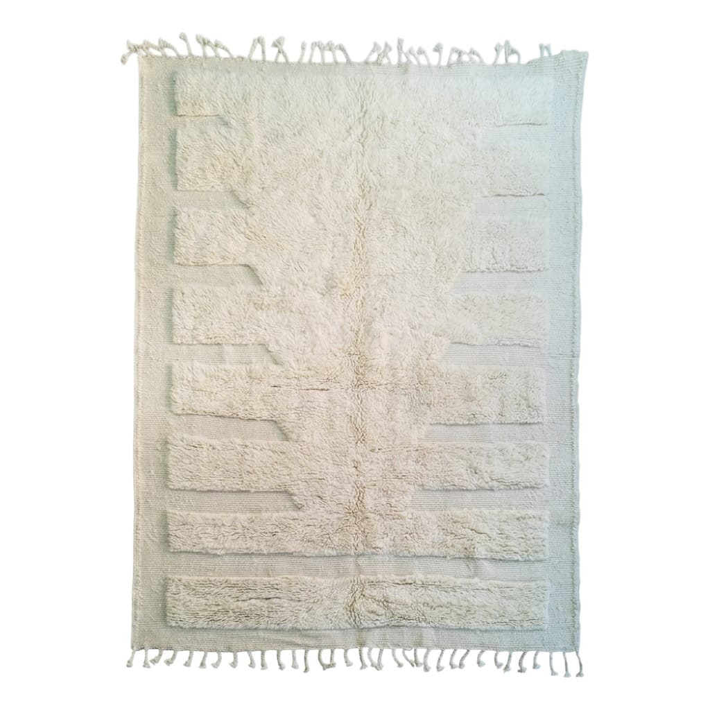 100% wollen kleed - 300 x 200 cm - creme offwhite