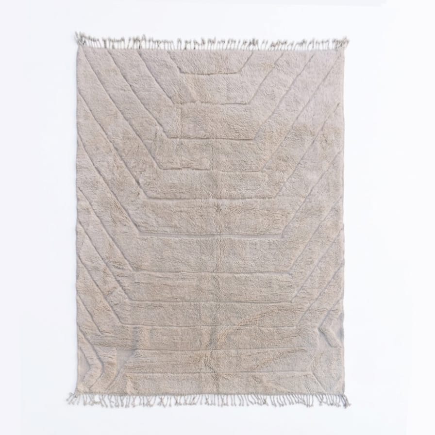 100% wollen kleed - 300 x 200 cm - creme offwhite