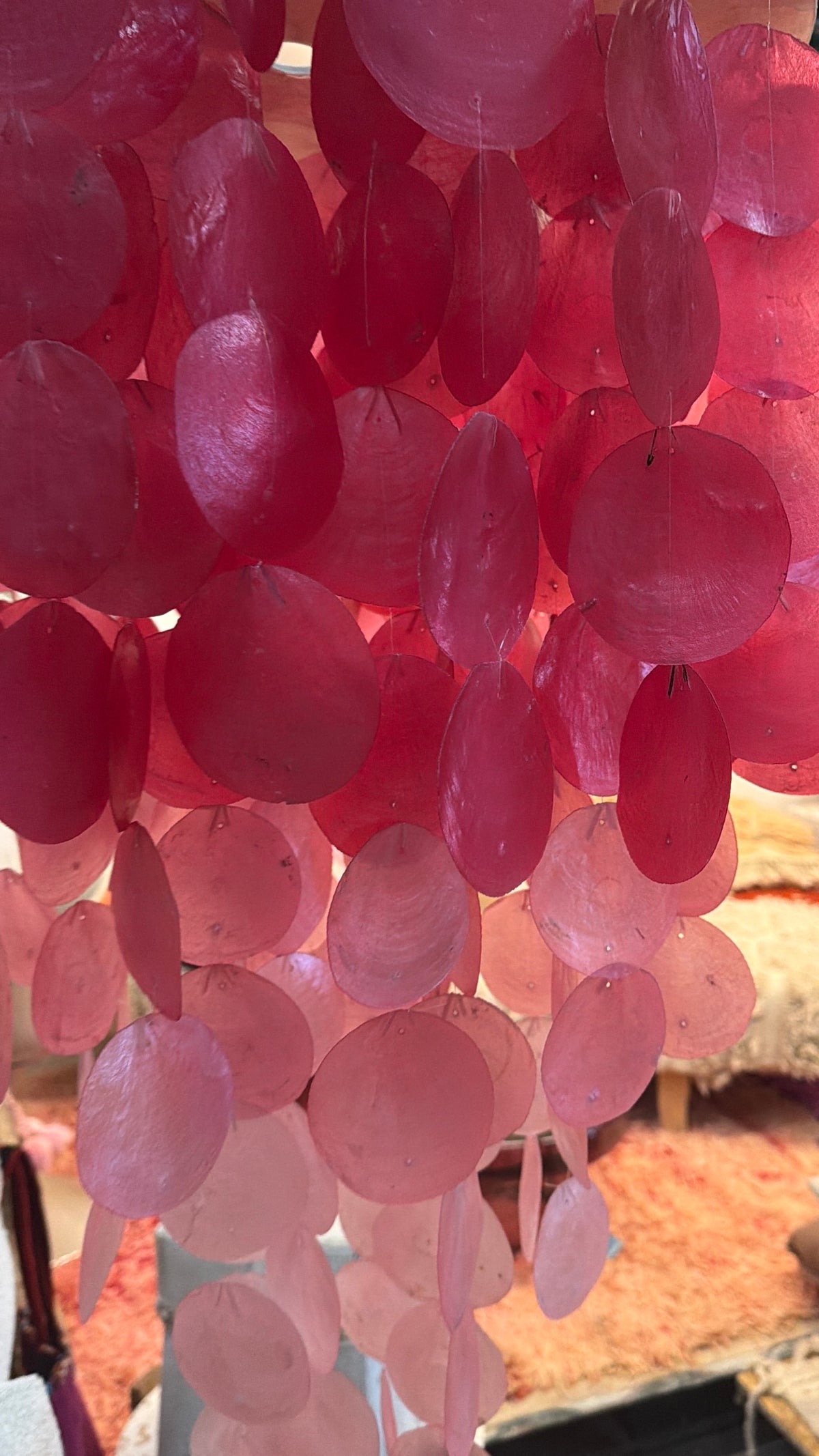 Schelpen lamp Pinky vibes - 50 x 80 cm