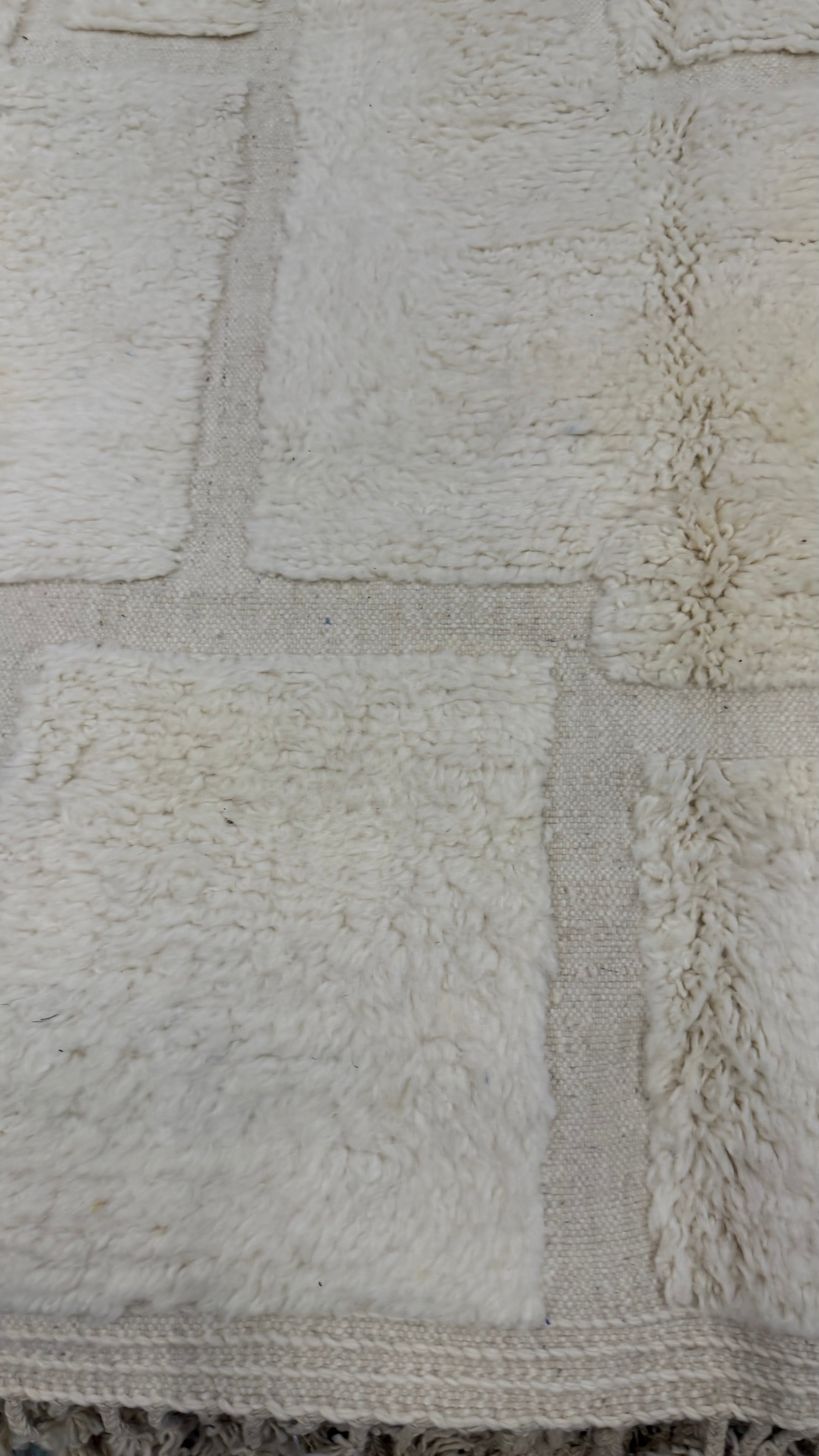 Creme kleurig kleed – Handgeknoopt Berber vloerkleed uit Marokko | 250 x 150 cm