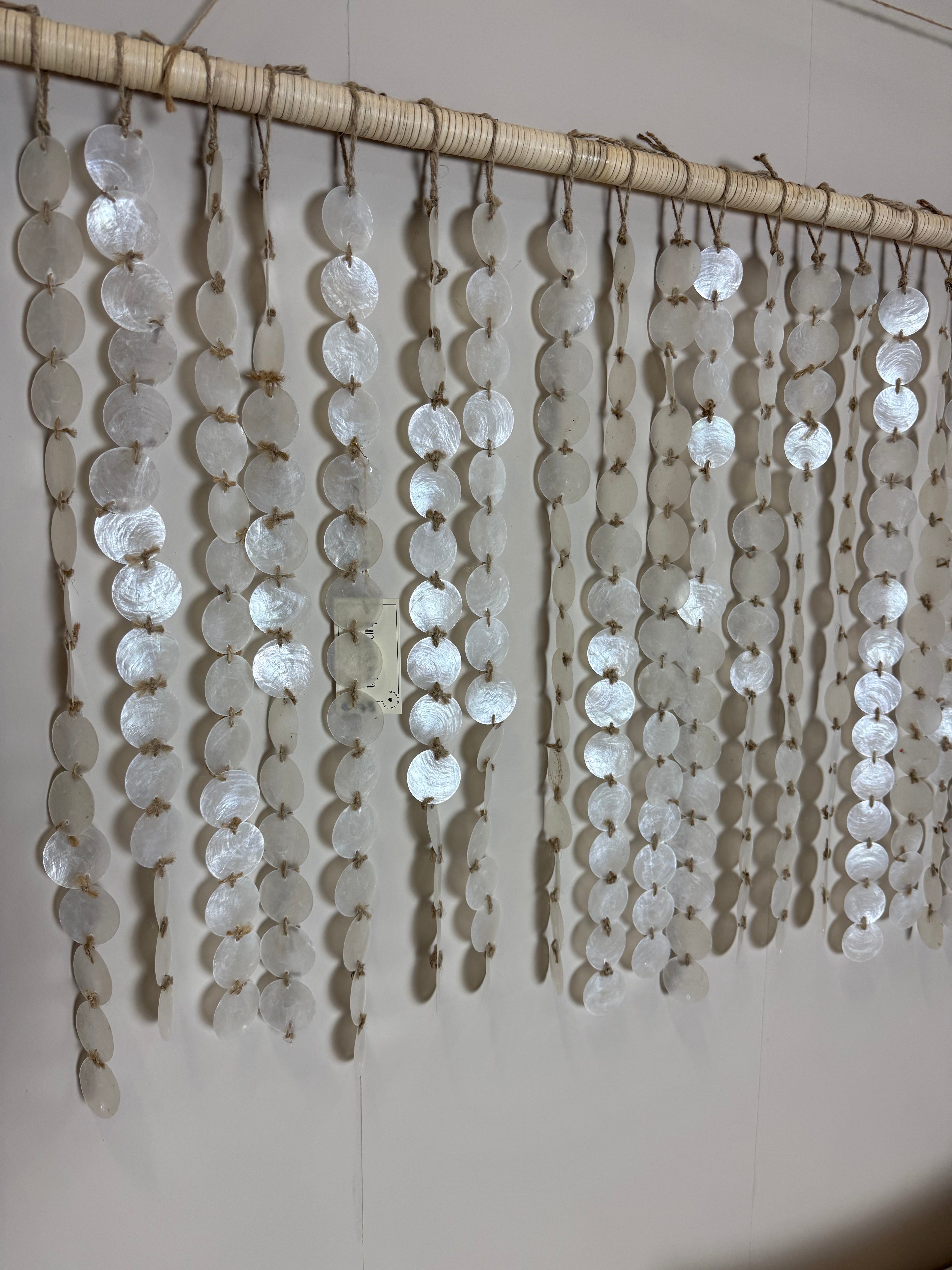 Schelpen muur decoratie; 150 cm bij 100 cm