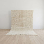 100% wollen kleed - 300 x 200 cm - creme offwhite