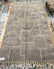 100% wollen kleed - 280 x  150 cm - linnen kleur kaki- er bestaat er maar een in de hele wereld zoals deze