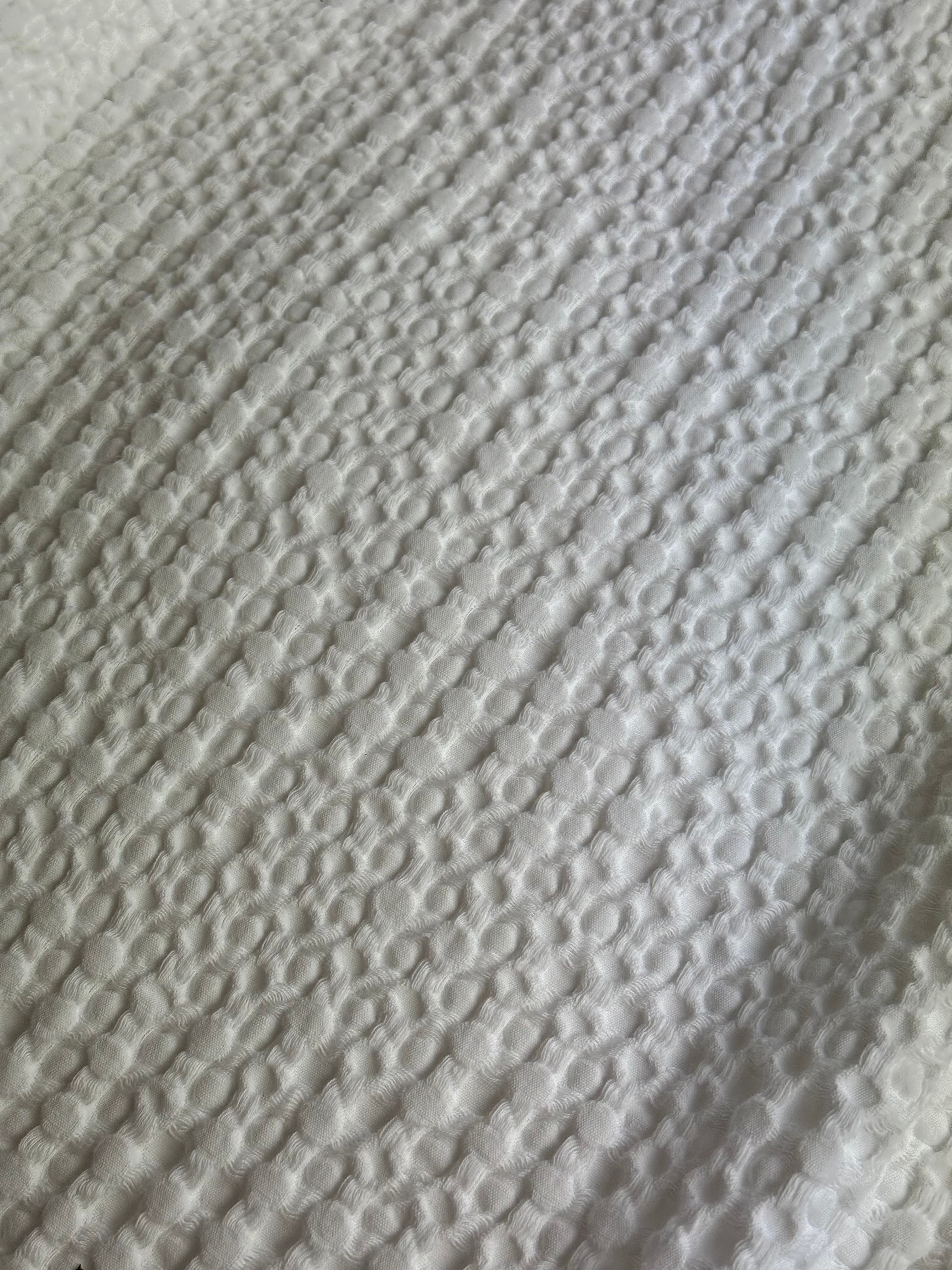 Beddensprei 240 x 220 cm - wit - made in Portugal