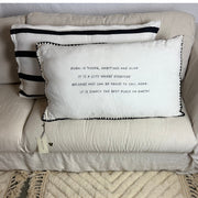 Linnen Pillow + Filling | Dubai Is Young | White