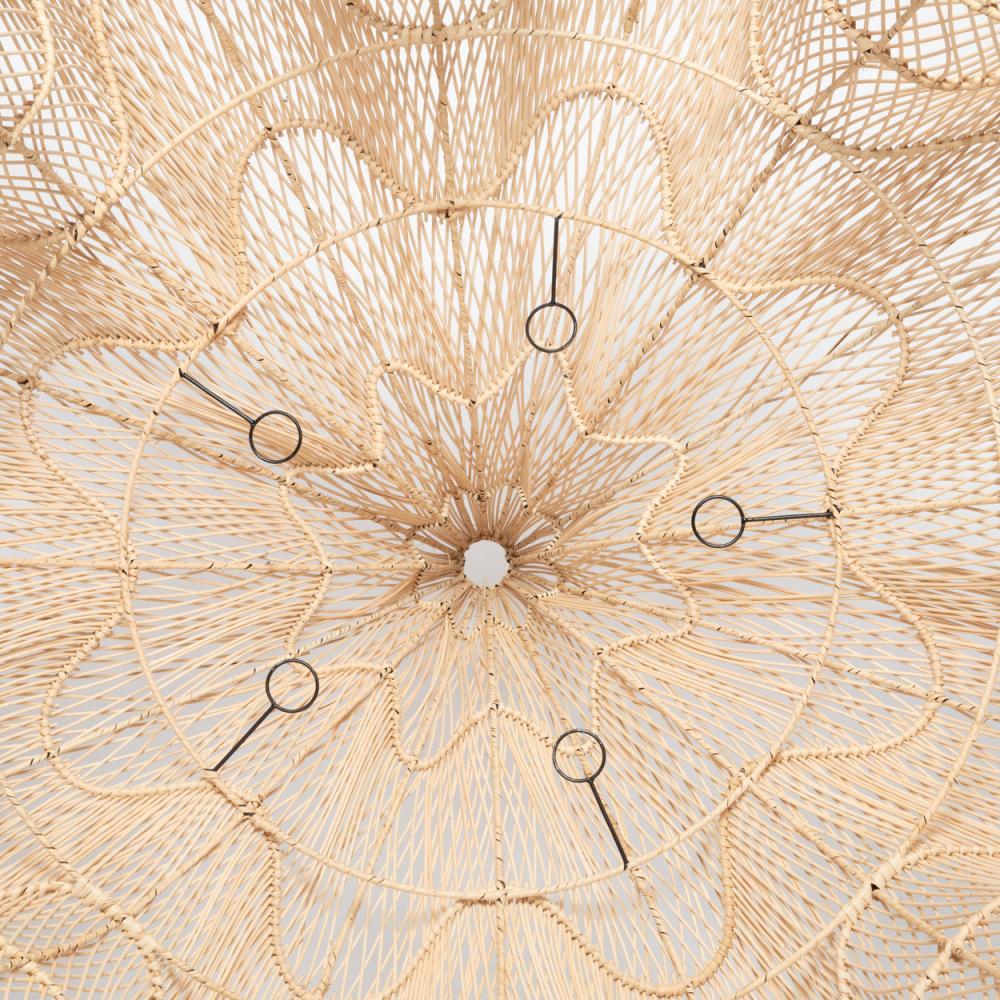 XL Handcrafted Rattan Lamp - Flower | Natural | 120 cm