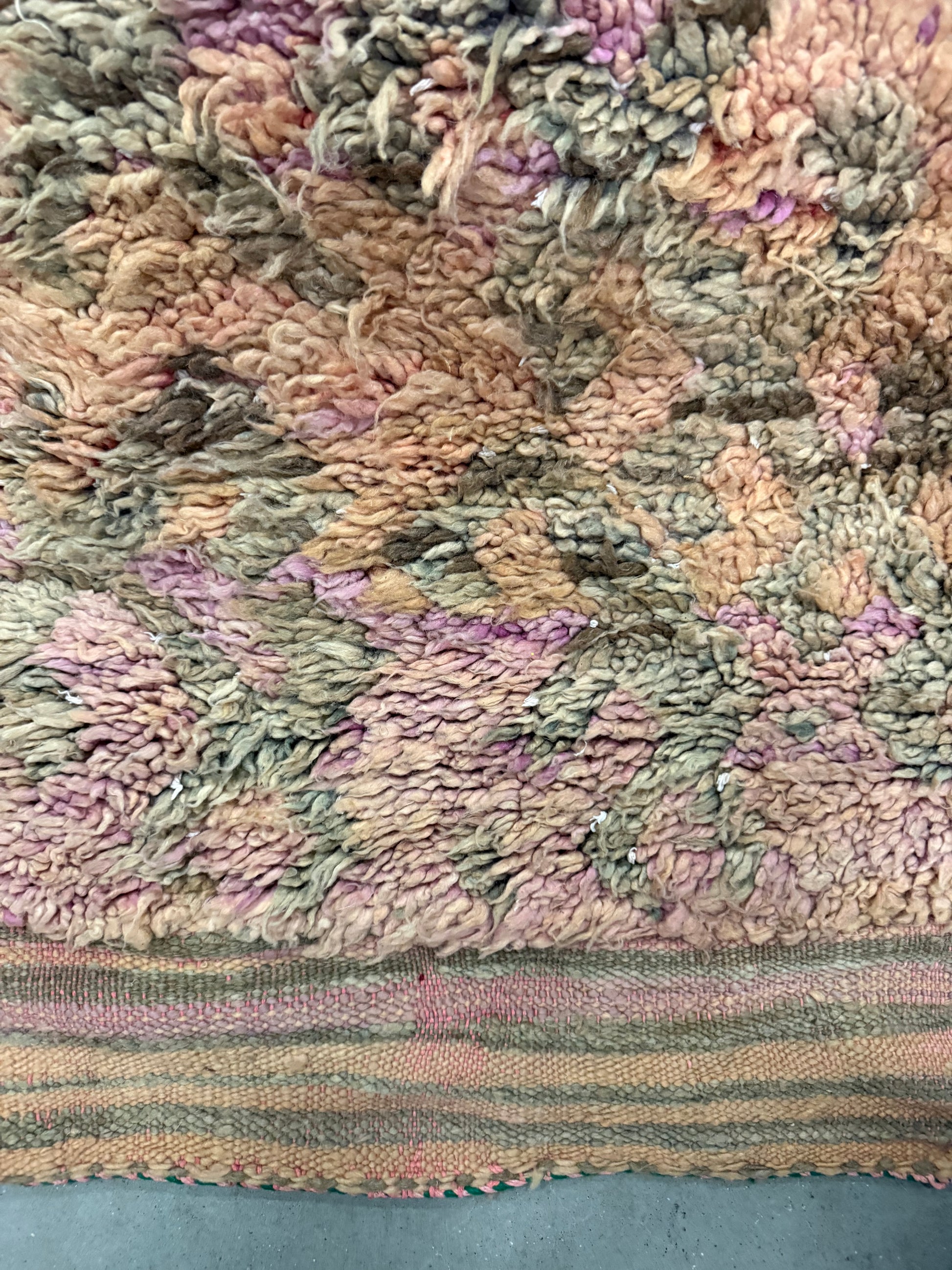 Detail vintage berber patroon, zachte wolstructuur