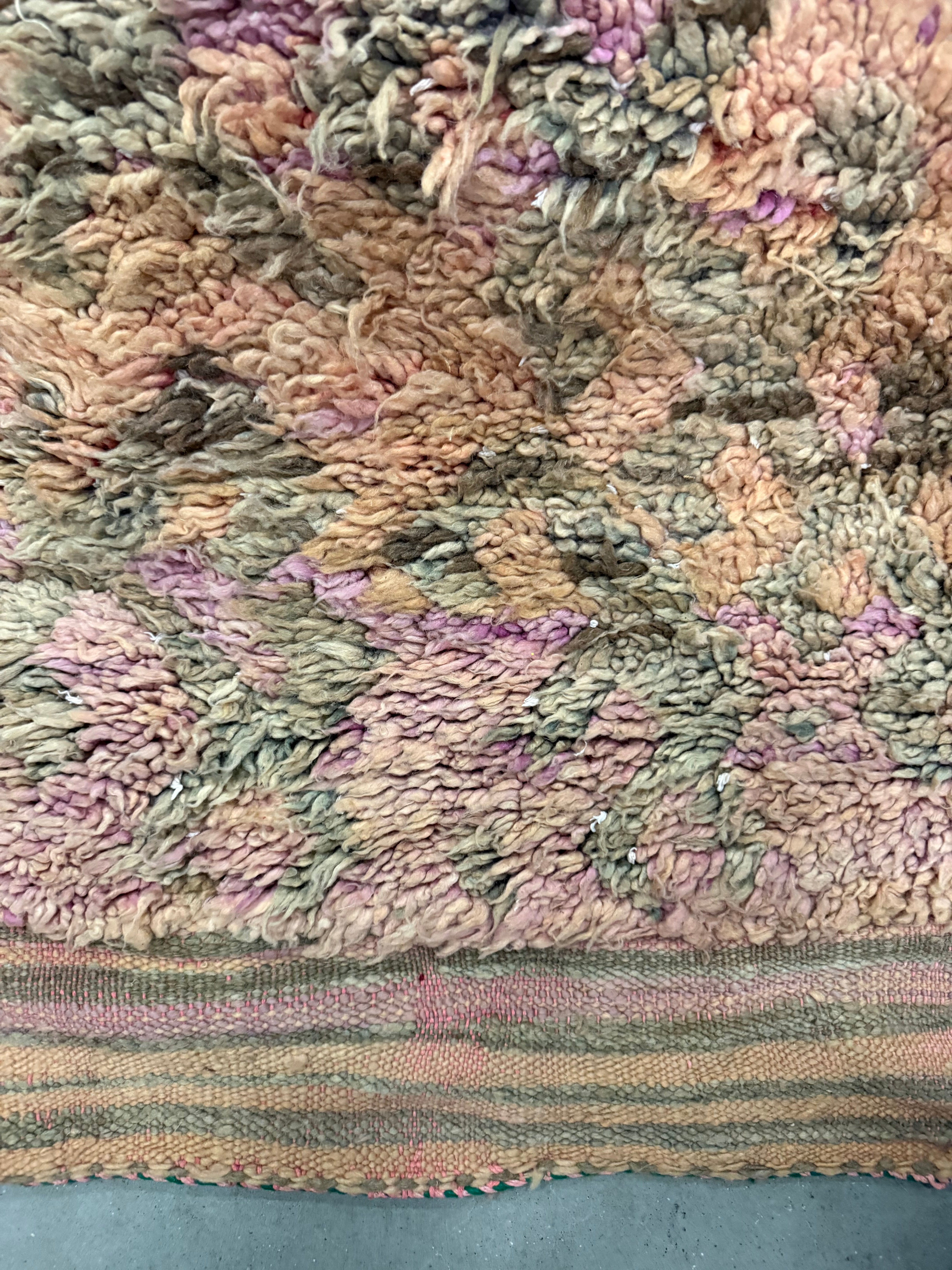 Detail vintage berber patroon, zachte wolstructuur