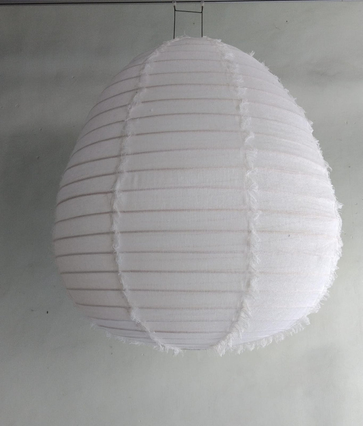 Organische vorm lamp - 60 cm - wit linnen