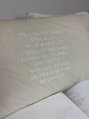 Linnen Pillow + Filling | Follow The Moon | Natural