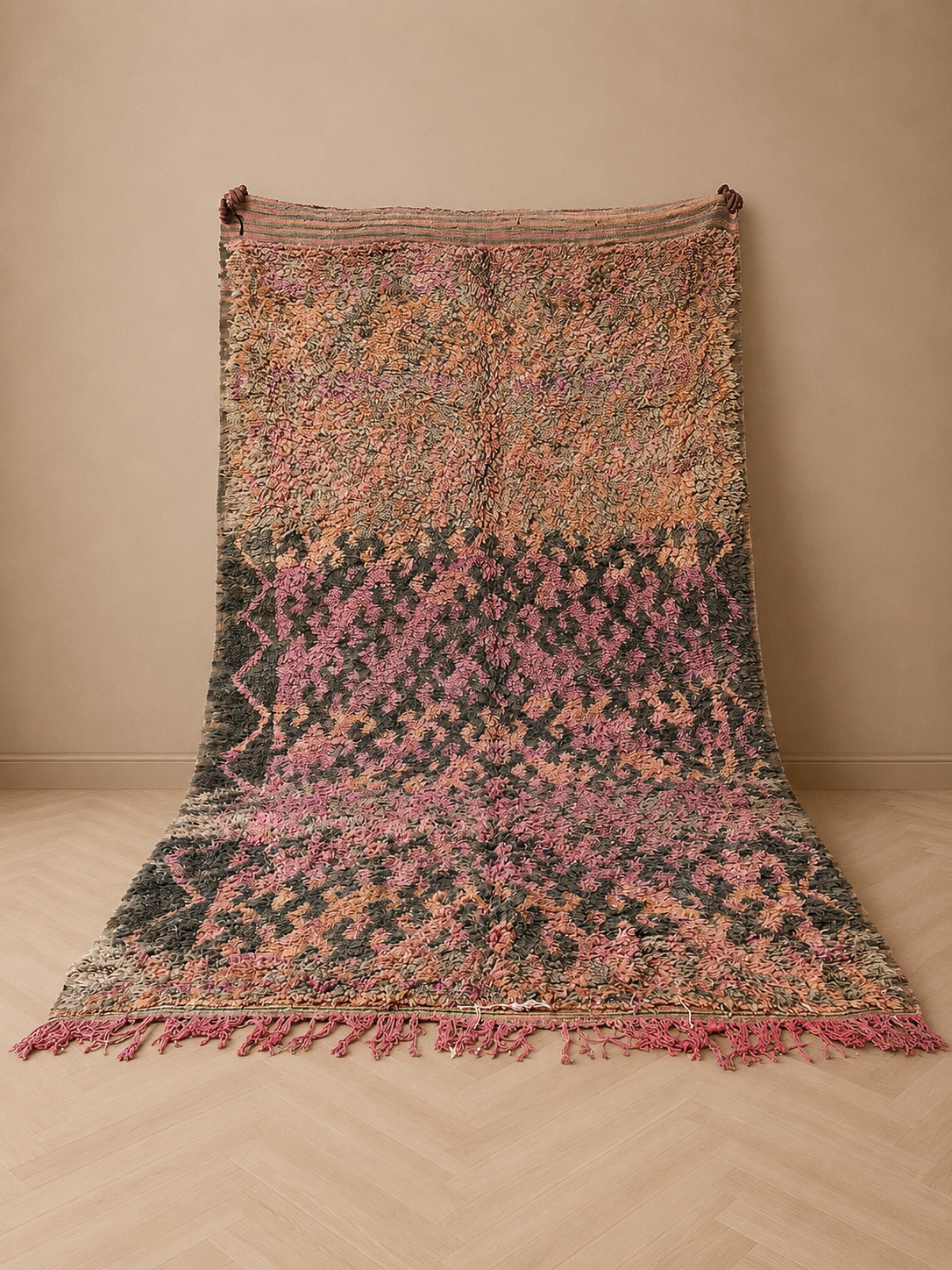 Vintage berber  - 100% Wol |330 x 180 cm - uniek vintage exemplaar