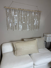 Schelpen muur decoratie; 150 cm bij 100 cm