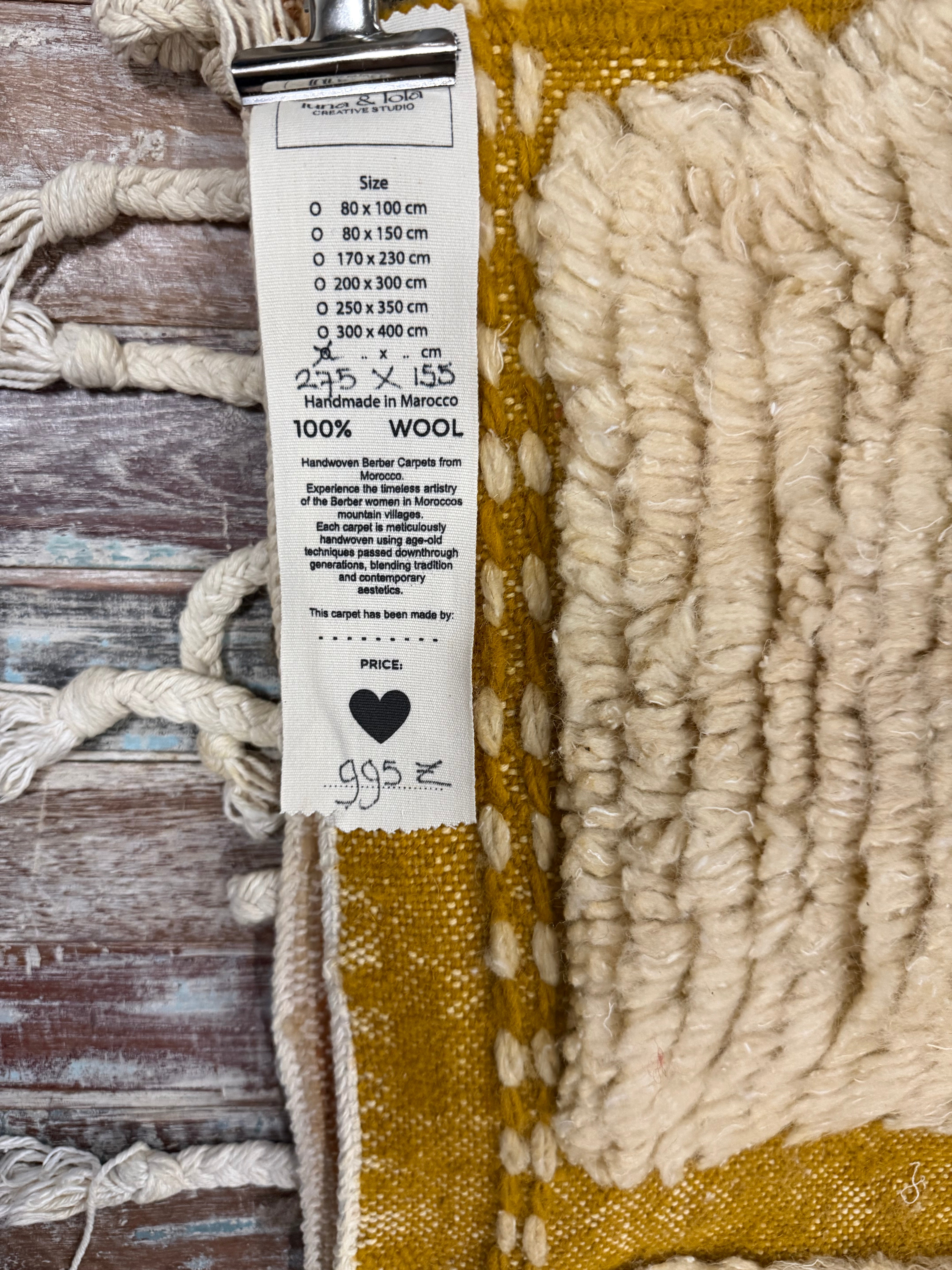 100% wollen kleed - 275 x 155 cm - aarde tinten - er bestaat er maar een in de hele wereld zoals deze