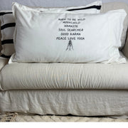 Linnen Pillow + Filling | Born To Be Wild | White