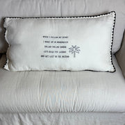 Linnen Pillow + Filling | I Wake Up In Marrakech | Natural