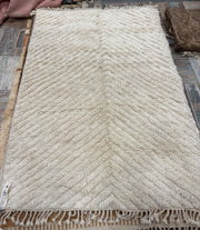 100% wollen kleed - 245 x 155 cm - crème