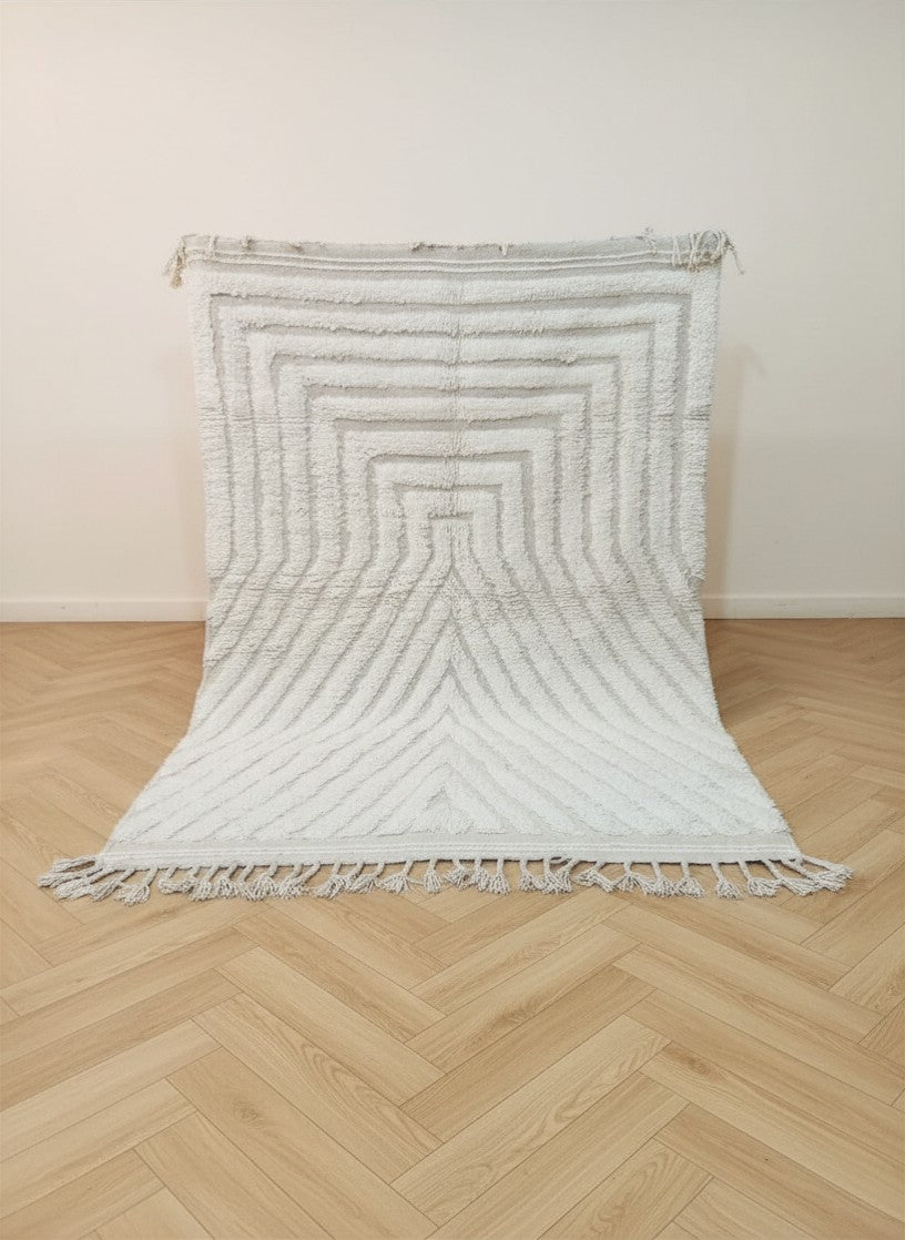 Tapijt naturel/gebroken wit - 100% Wol |270 x 150 cm - uniek exemplaar nieuw binnen