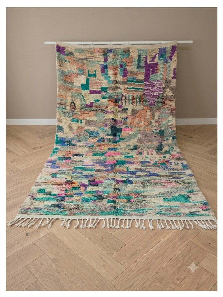 Wollen tapijt happy multicolor vibes, 292 x 200 cm, uniek exemplaar