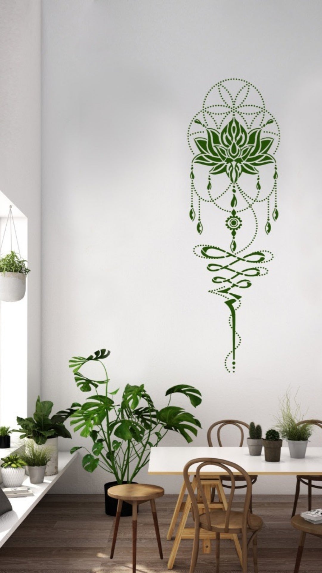 Lotusbloem van het Leven - XL Mandala Stencil - 205 x 65 cm
