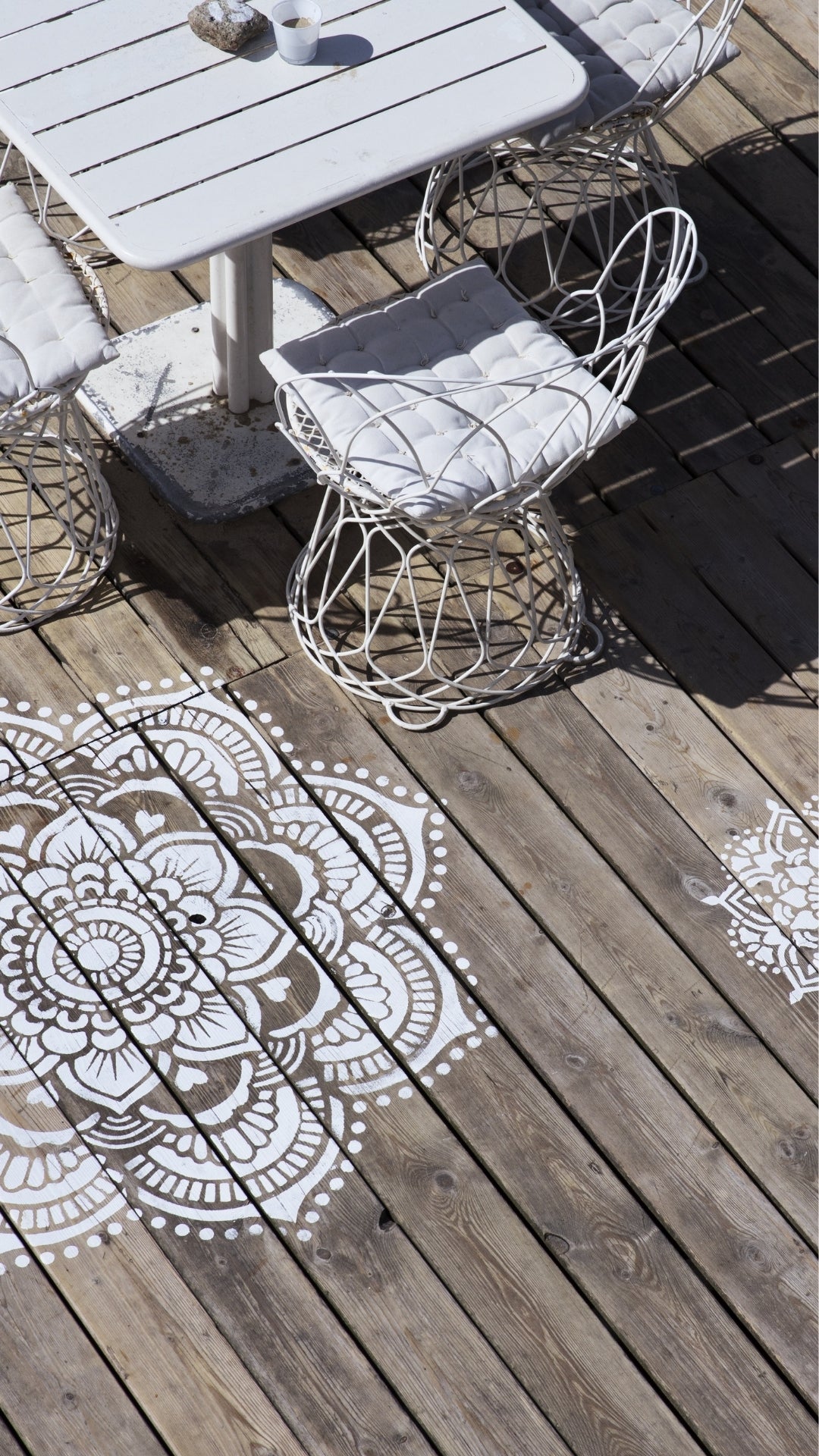 Yoga Mandala - XL Mandala Stencil - 116 cm