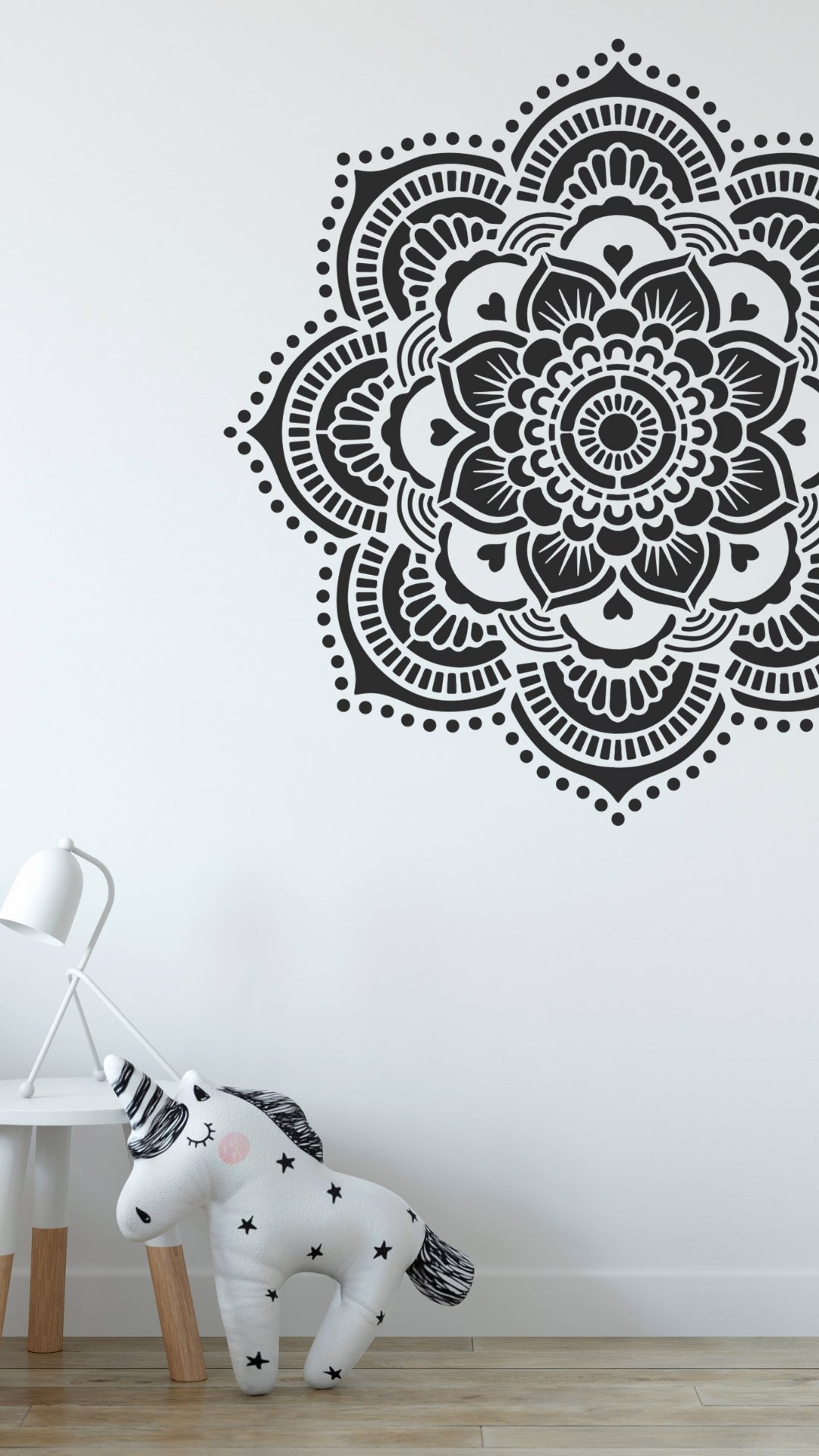 Yoga Mandala - XL Mandala Stencil - 116 cm