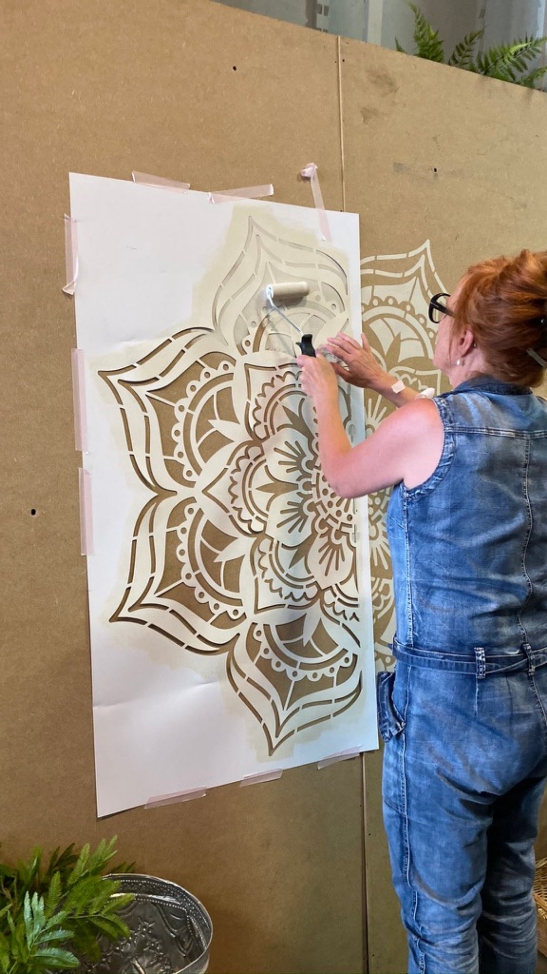 Holy Moly - XL Mandala Stencil - 130 cm - sjabloon XL - muur tattoo