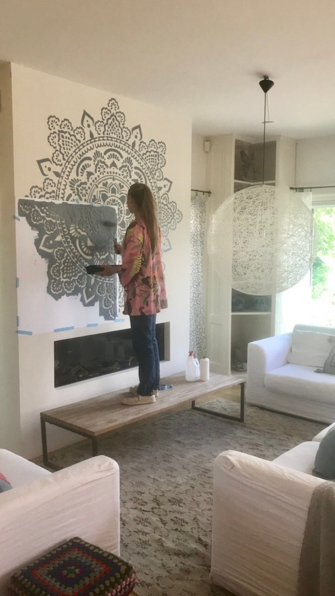 Holy - XL Mandala Stencil - 184 cm