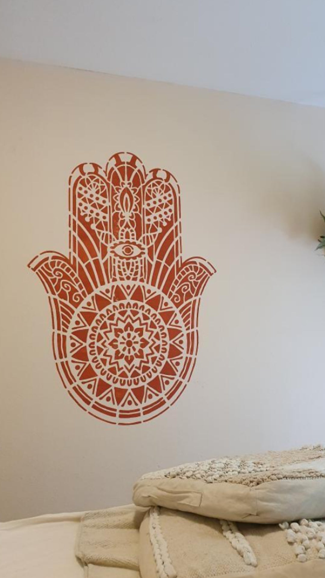 Hand of Fatima - XL Mandala Stencil - 130 x 90 cm