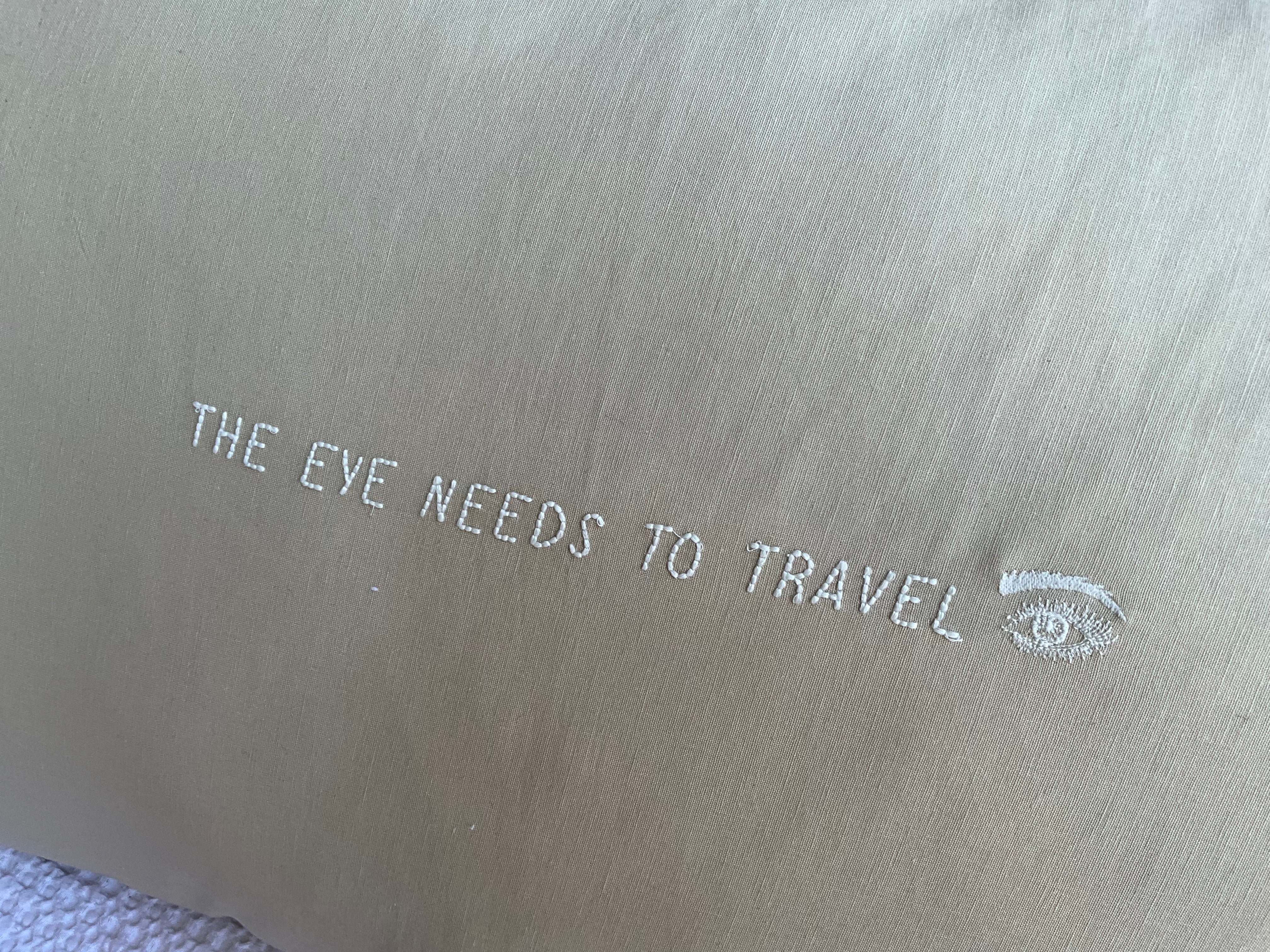 Linnen Pillow + Filling | The Eye Needs To Travel | Natural