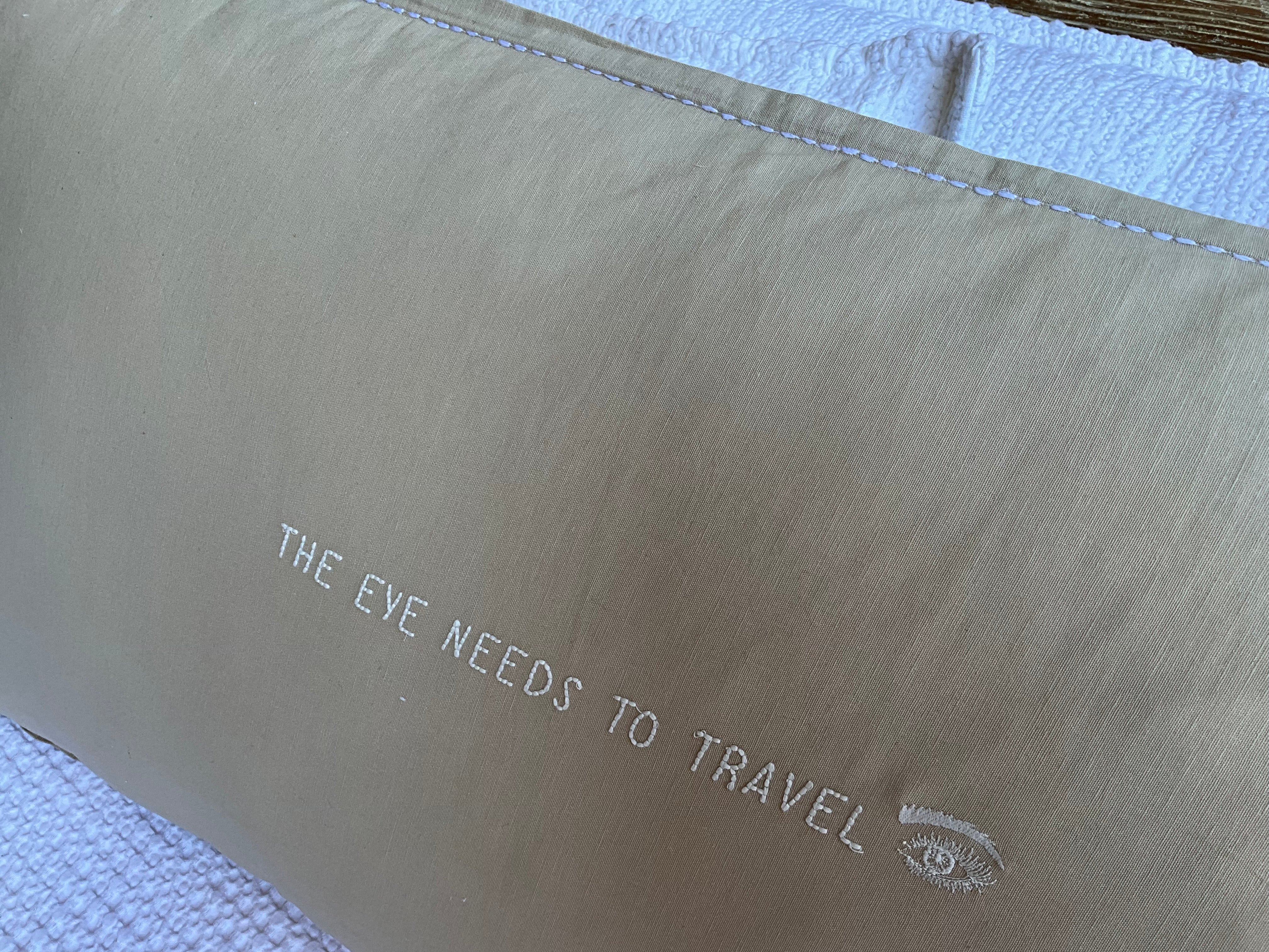 Linnen Pillow + Filling | The Eye Needs To Travel | Natural