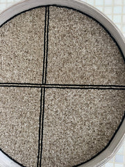 Fully Beaded Fairtrade Wall Basket (35 cm) - Ethical Home Decor | Mandala Stencils