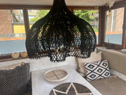 Hanging Flower Lamp (60 cm) - Natural Color | Mandala Stencils