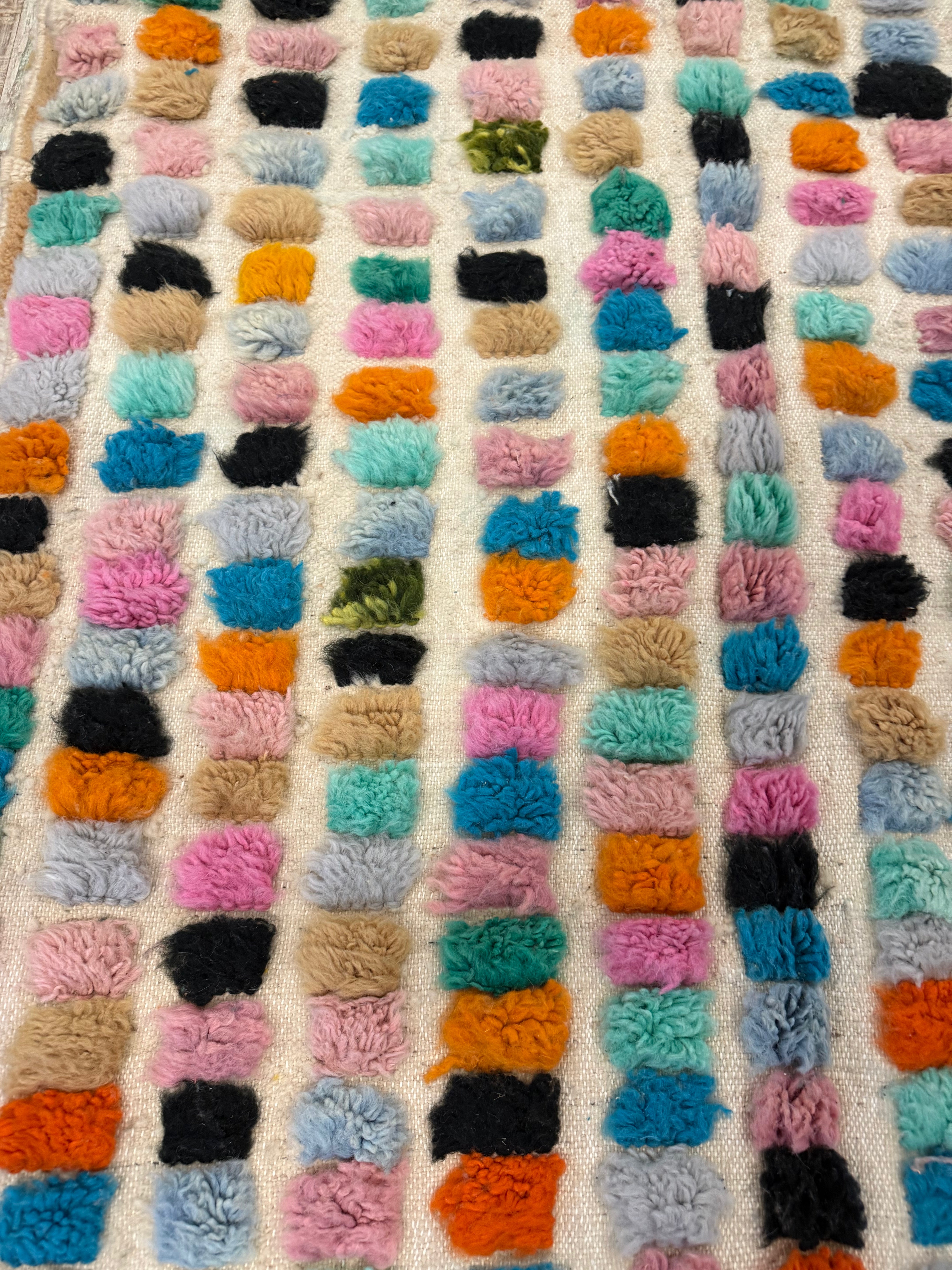 Happy multi color pastel vibes - 100% Wol | 260  x 155 cm - er is er maar één van in de hele wereld - nieuw binnen